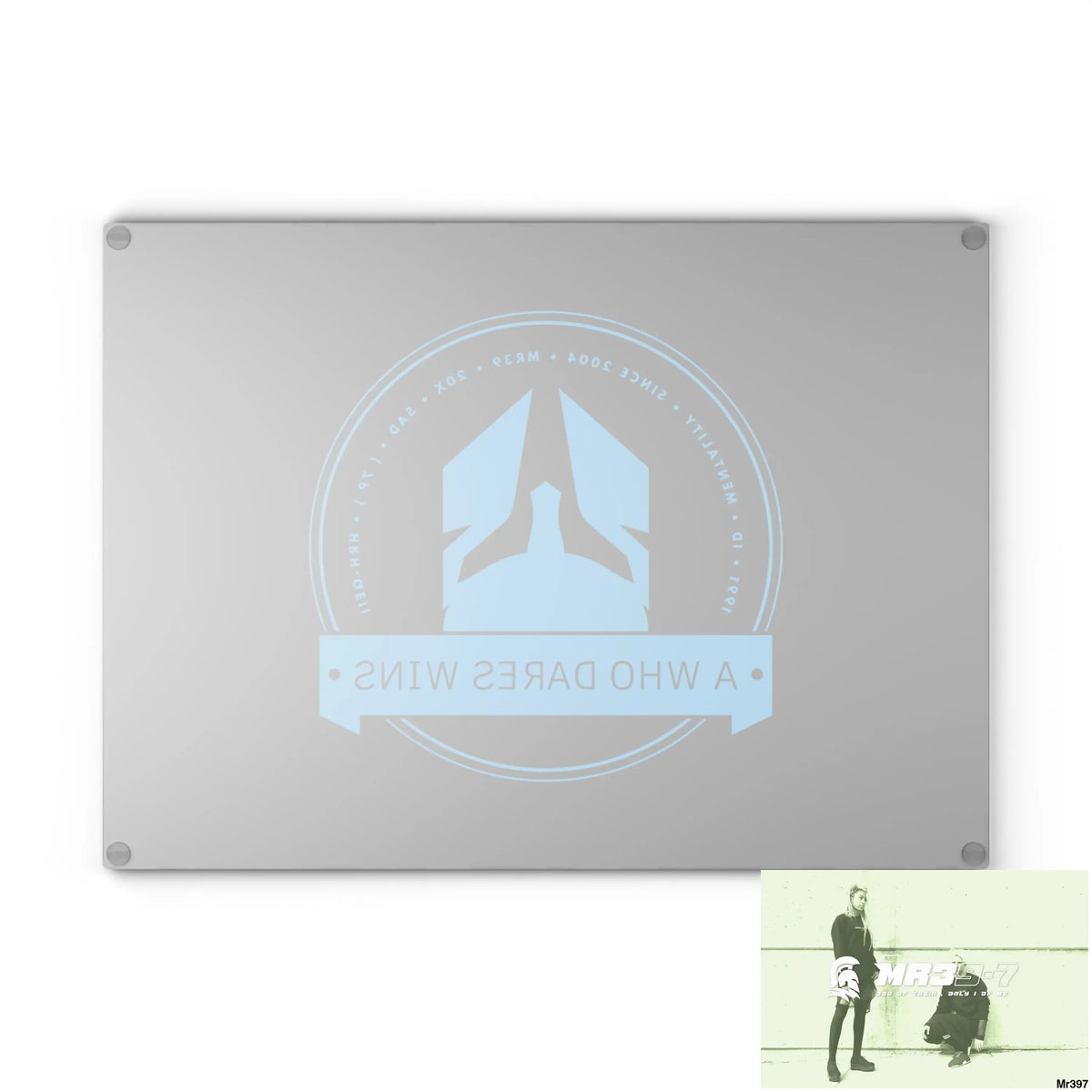 A1- Who Dares wins Glass Cutting Board Home Decor