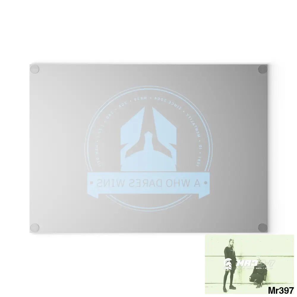 A1- Who Dares wins Glass Cutting Board Home Decor