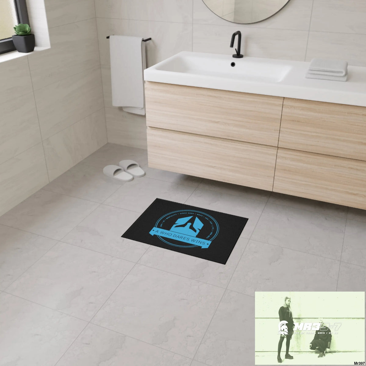 A1 Who Dares Wins Heavy Duty Floor Mat 18’’ × 24’’ Home Decor