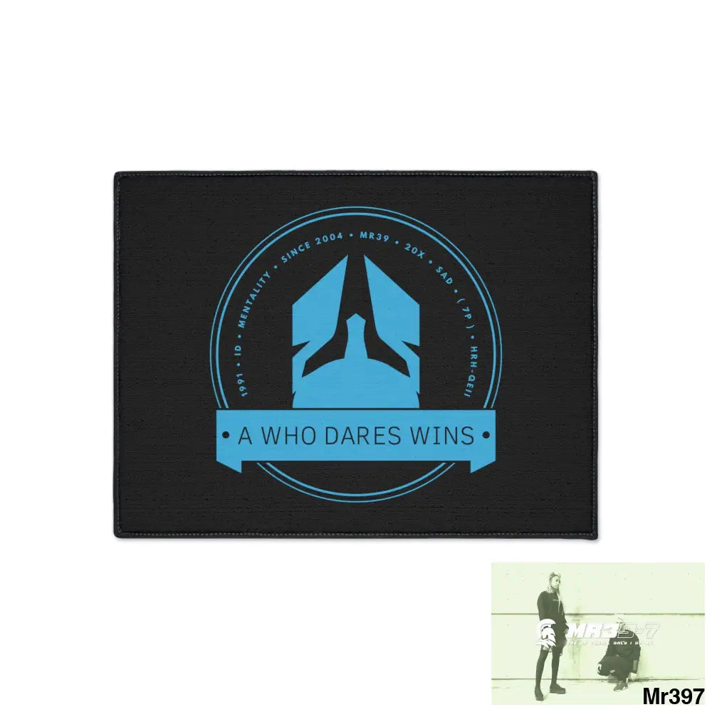 A1 Who Dares Wins Heavy Duty Floor Mat 18’’ × 24’’ Home Decor