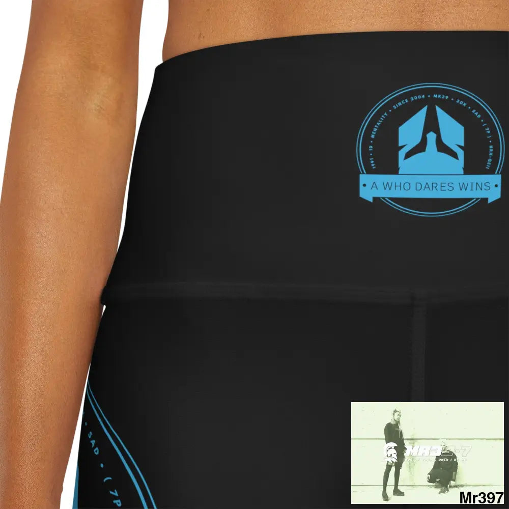 A1 Who Dares Wins High Waisted Yoga Shorts (AOP) All Over Prints