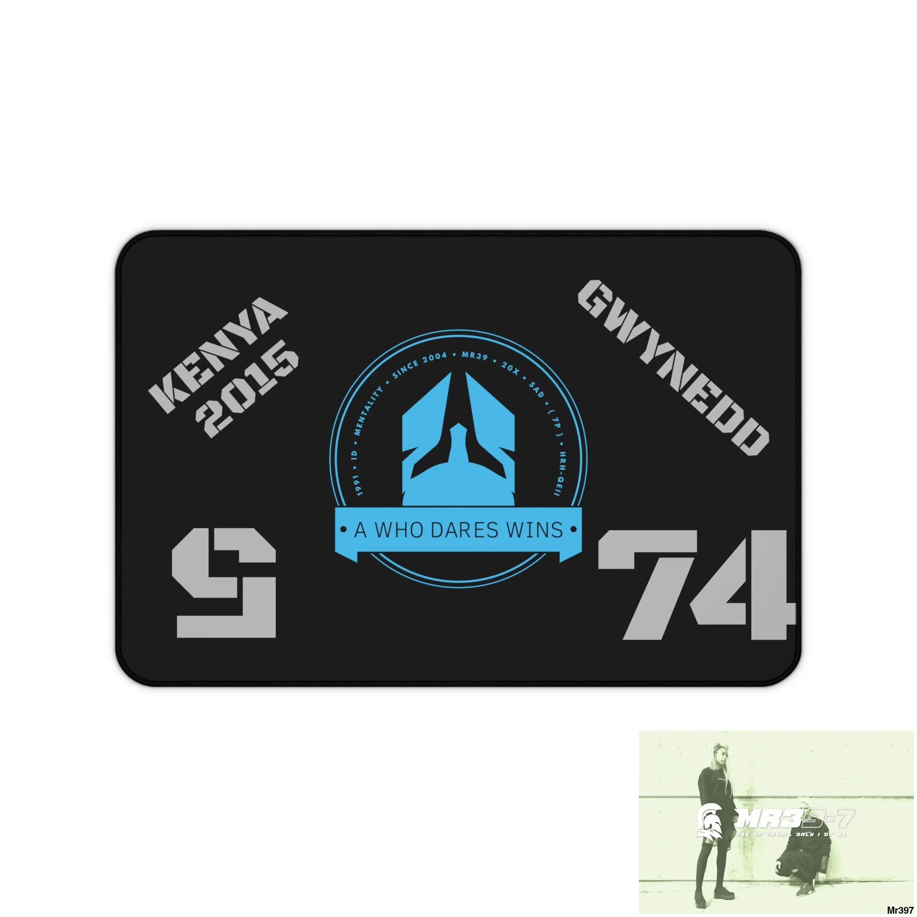 A1-Who Dares Wins ID Desk Mat 12’’ × 18’’ Home Decor