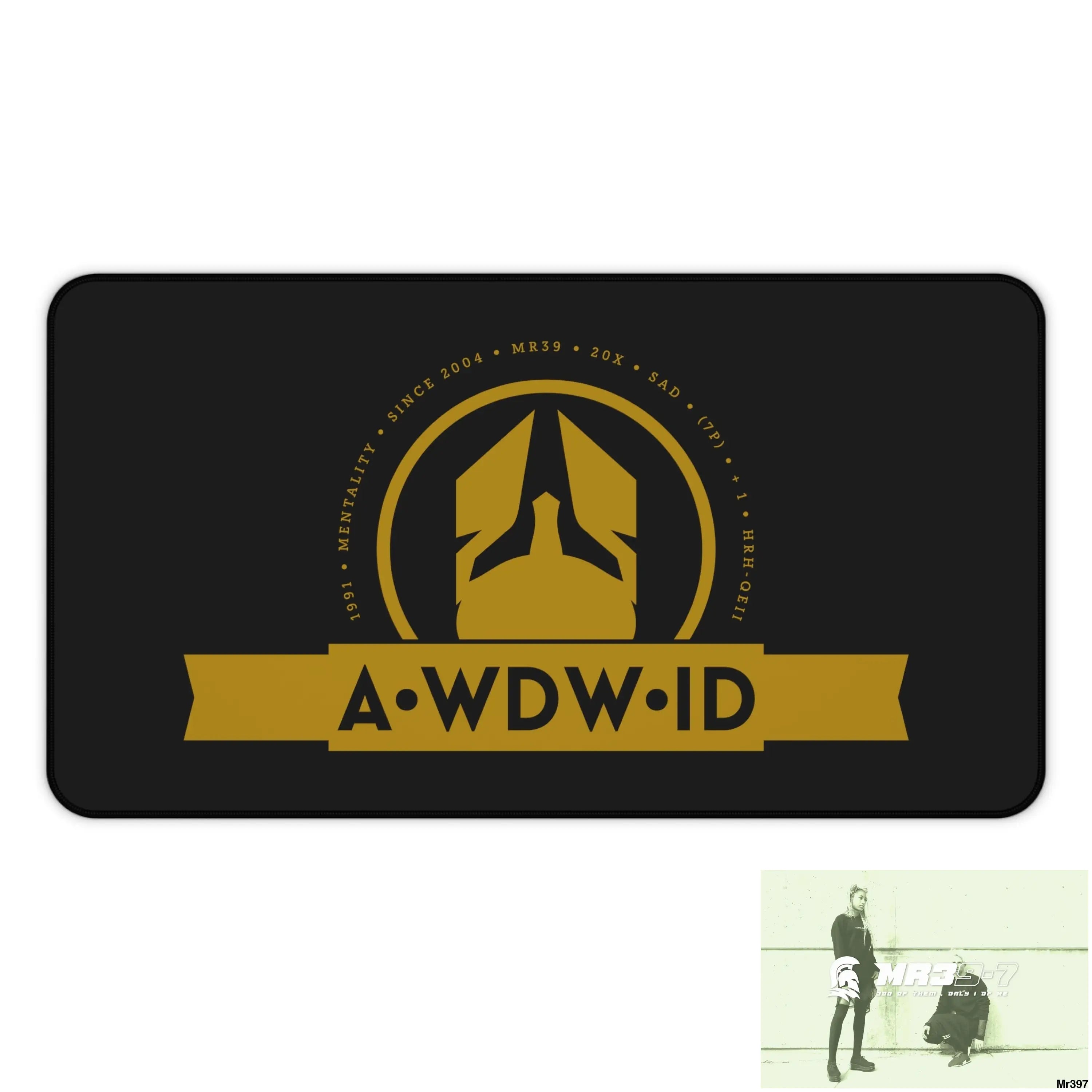 A1-Who Dares Wins ID Desk Mat 12’’ × 22’’ Home Decor