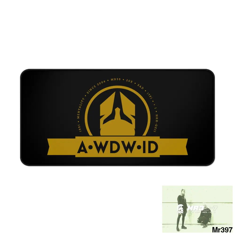 A1-Who Dares Wins ID Desk Mat 15.5’’ × 31’’ Home Decor