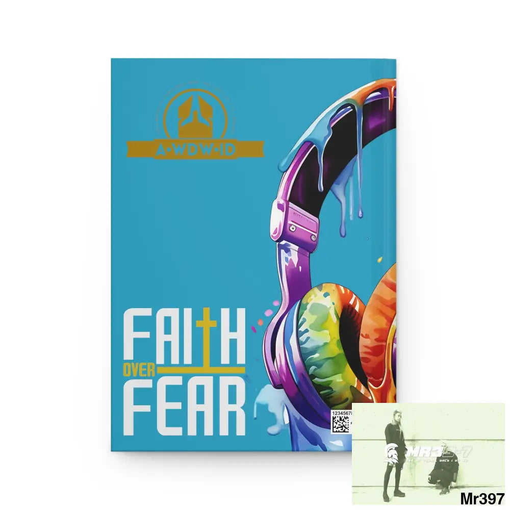 A1 Who Dares Wins ID Faith over Fear Melting Headset Hardcover Journal Matte Journal Paper products