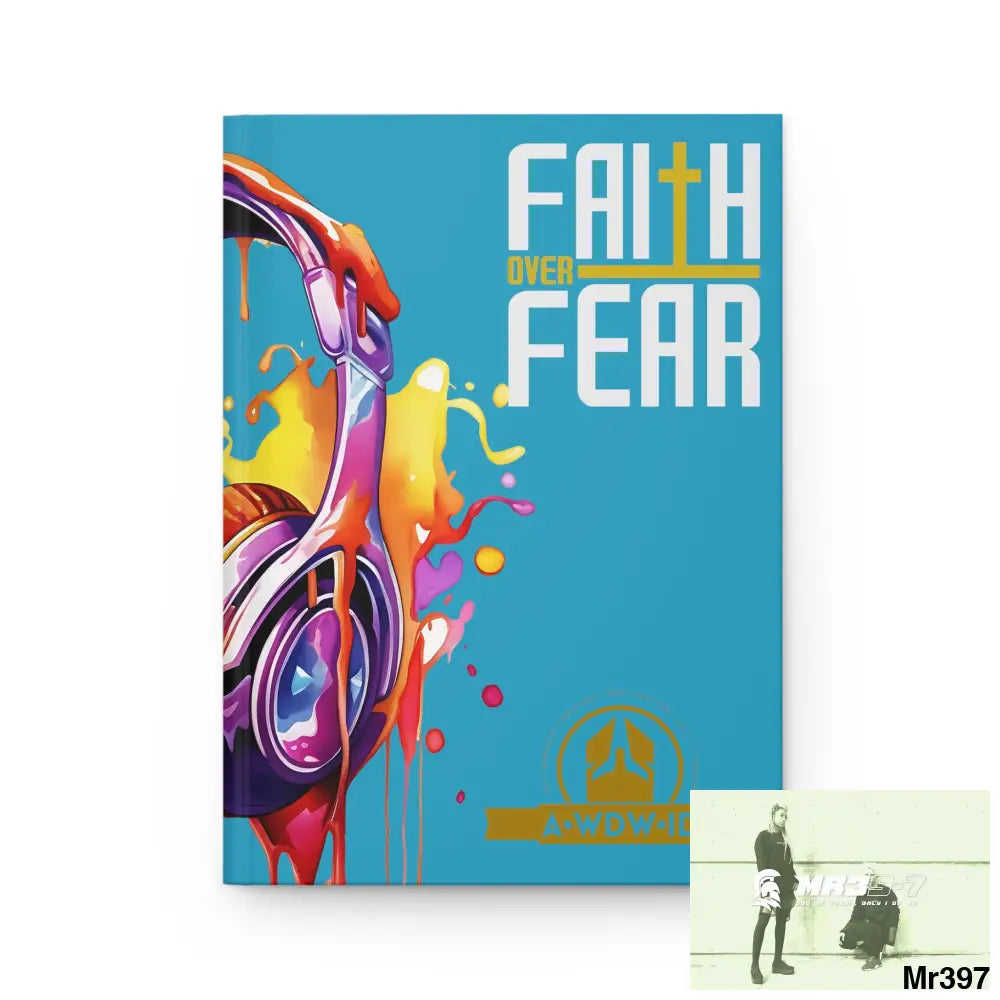 A1 Who Dares Wins ID Faith over Fear Melting Headset Hardcover Journal Matte Journal Paper products