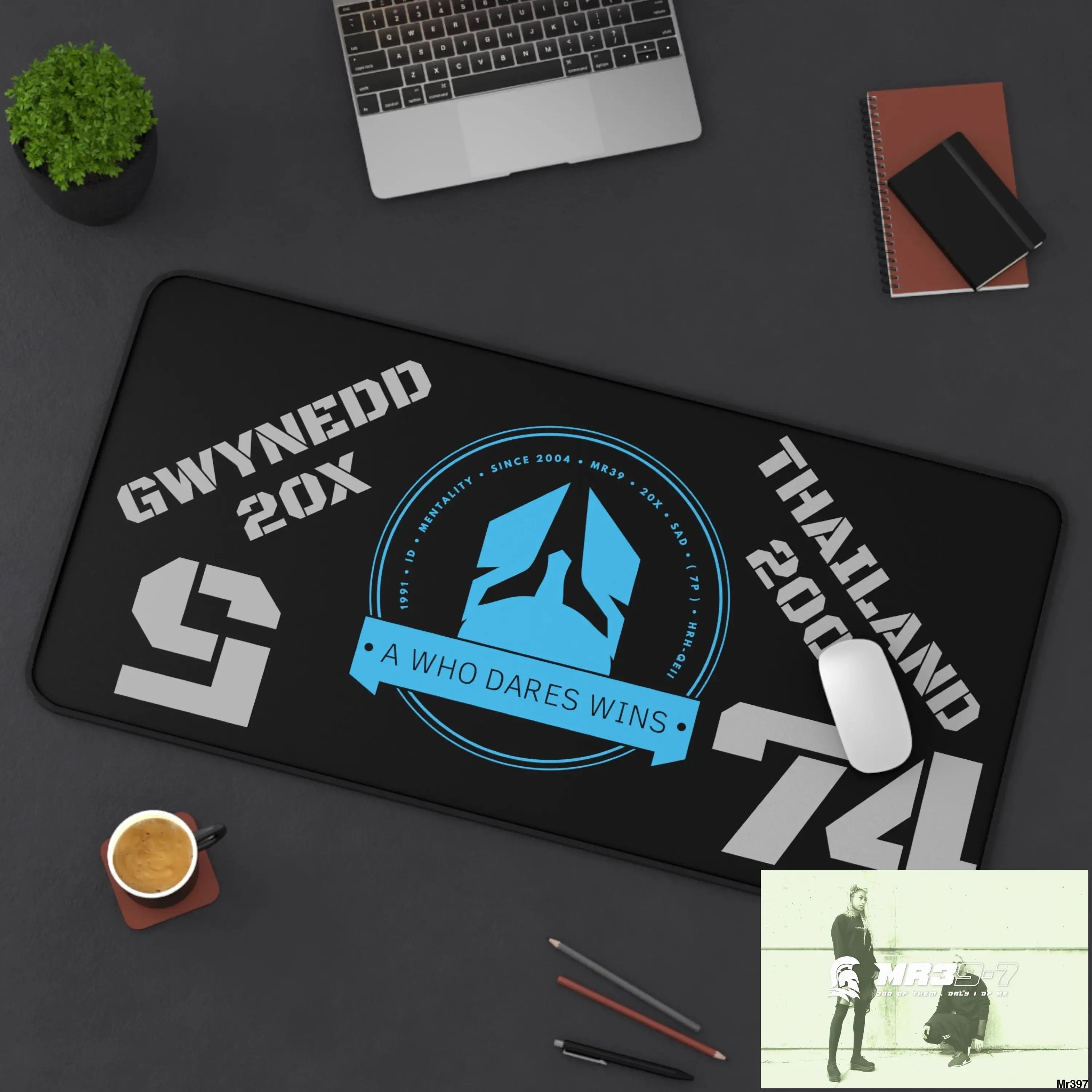 A1-Who Dares Wins ID Link Thailand -Wales Desk Mat Home Decor