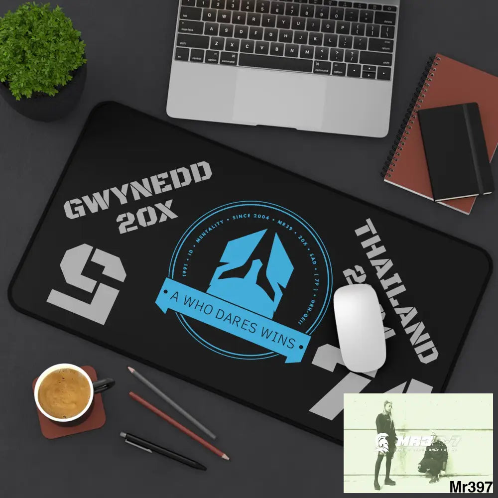 A1-Who Dares Wins ID Link Thailand -Wales Desk Mat Home Decor