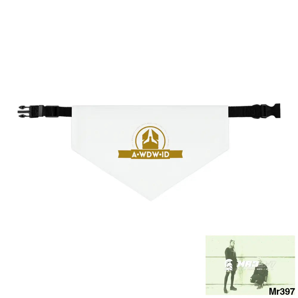 A1-Who Dares Wins ID Pet Bandana Collar Pets