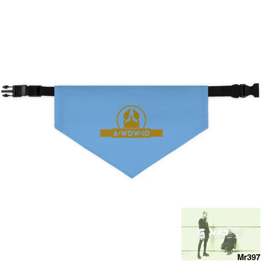 A1--Who Dares Wins ID Pet Bandana Collar Pets