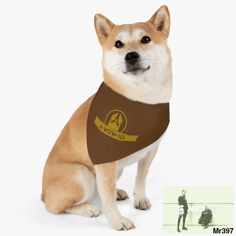 A1-Who Dares Wins ID Pet Bandana Collar Pets