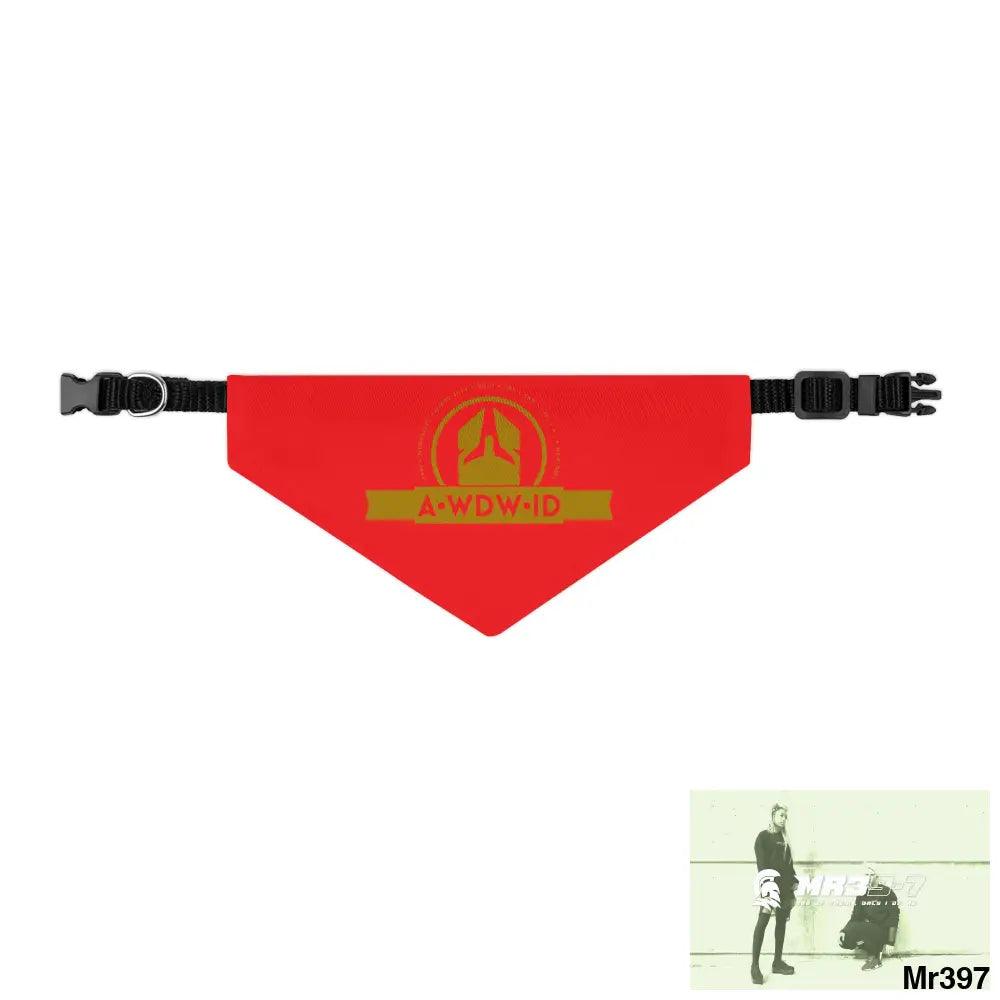 A1-Who Dares Wins ID Pet Bandana Collar Pets