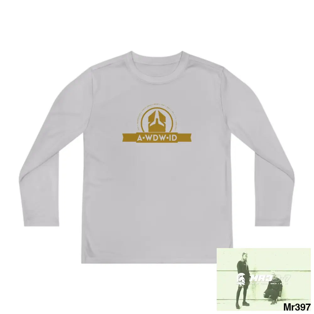 A1 Who Dares Wins (ID) RSF 2001-23 5 Countries Just Say No To County Lines Youth Long Sleeve Competitor Tee Silver / S