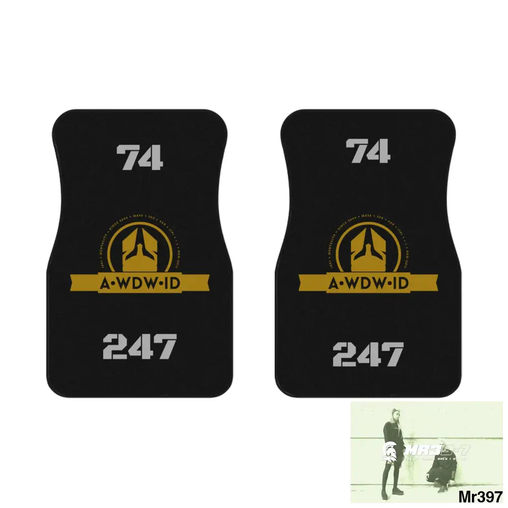 A1-Who Dares Wins ID-RSF 74 Always ready 24/7 Car Mats (2x Front) 2x Front mats Accessories