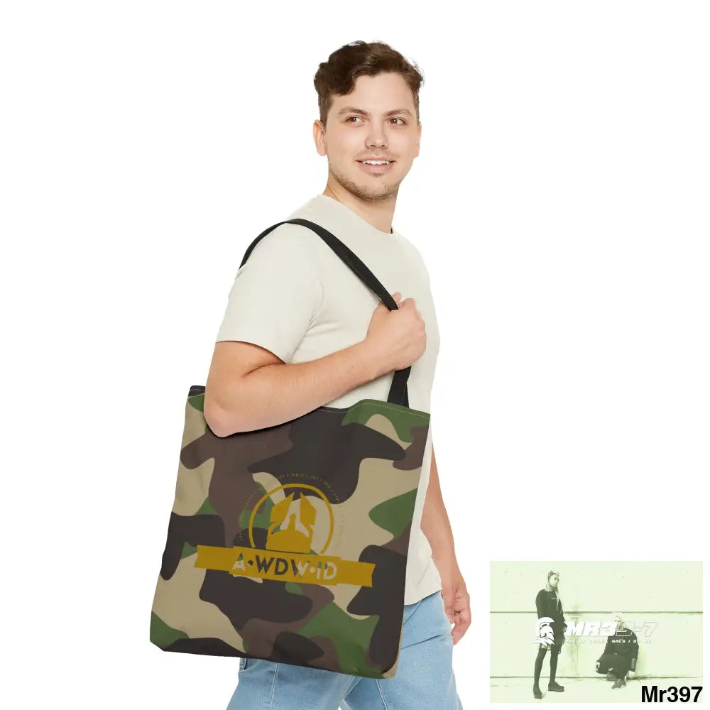 A1-Who Dares Wins ID RSF Camo Tote Bag (AOP) Bags