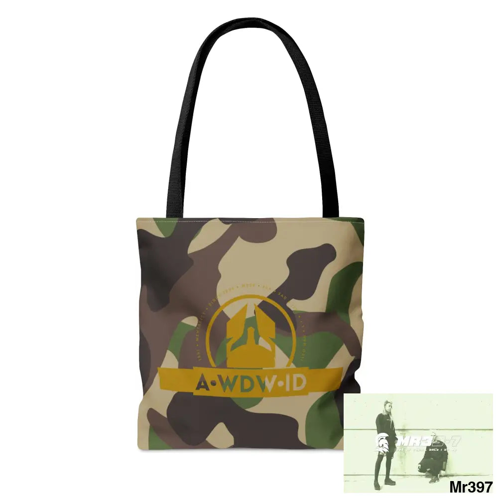 A1-Who Dares Wins ID RSF Camo Tote Bag (AOP) Bags