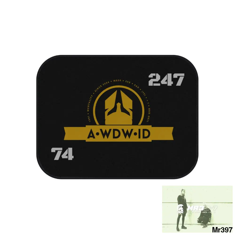 A1-Who Dares Wins ID RSF Car Mats (2x Rear) 2x Rear mats Accessories