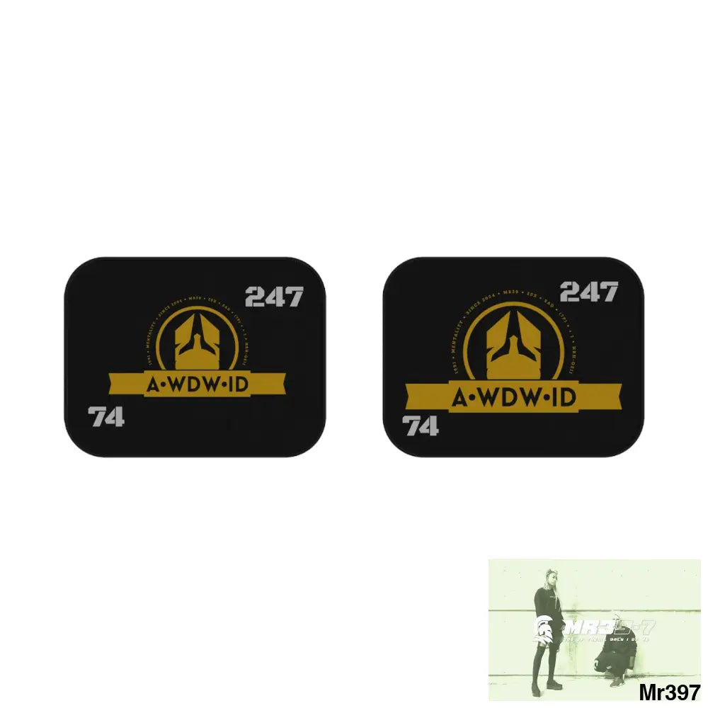 A1-Who Dares Wins ID RSF Car Mats (2x Rear) 2x Rear mats Accessories