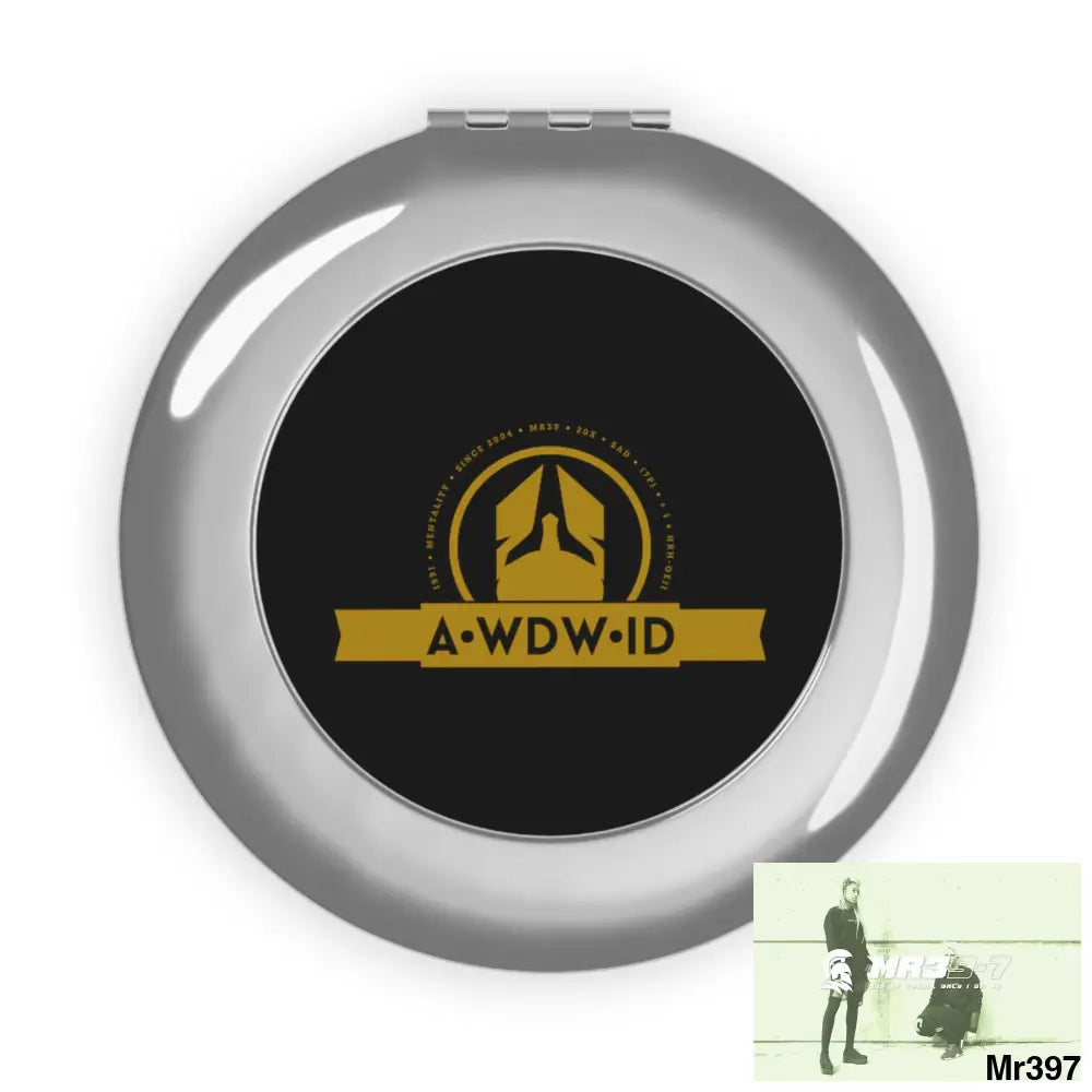 A1 Who Dares Wins ID RSF Compact Travel Mirror Silver / Glossy / One size Accessories