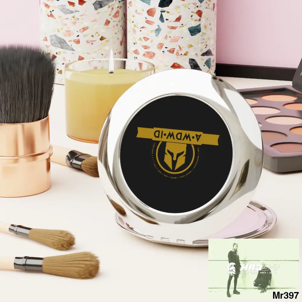 A1 Who Dares Wins ID RSF Compact Travel Mirror Silver / Glossy / One size Accessories