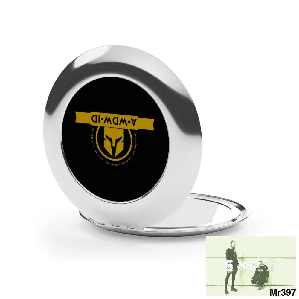 A1 Who Dares Wins ID RSF Compact Travel Mirror Silver / Glossy / One size Accessories