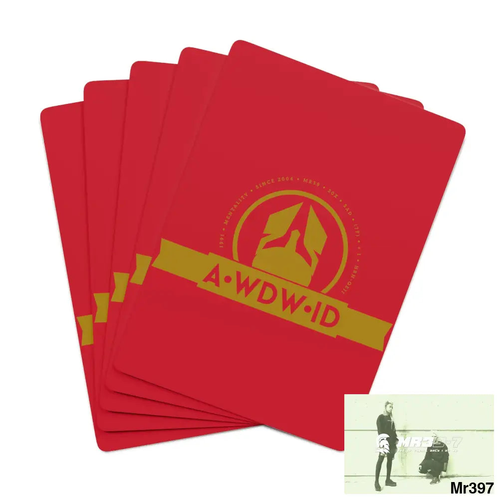 A1-Who Dares Wins ID RSF Custom Poker Cards 2.47’’ x 3.47’’ / White / Semi Glossy Paper products