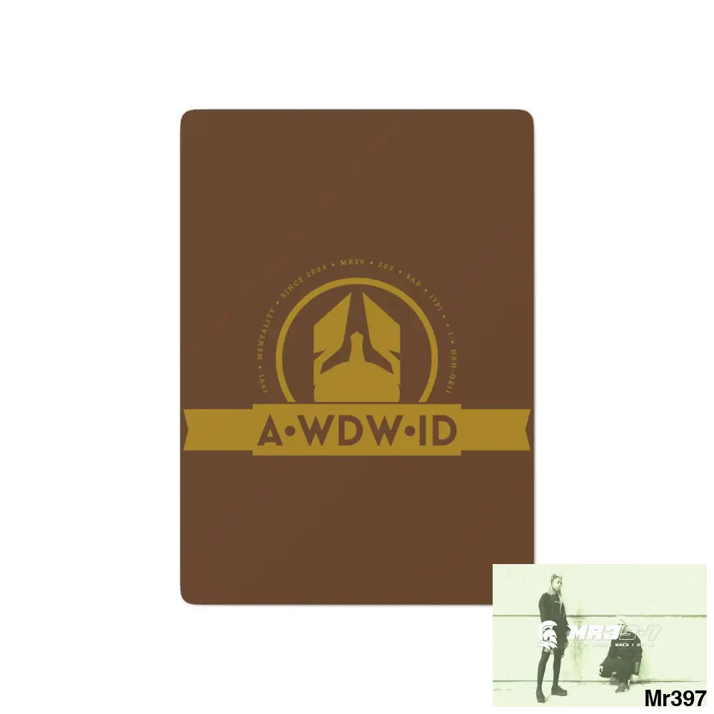 A1-Who Dares Wins ID RSF Custom Poker Cards 2.47’’ x 3.47’’ / White / Semi Glossy Paper products