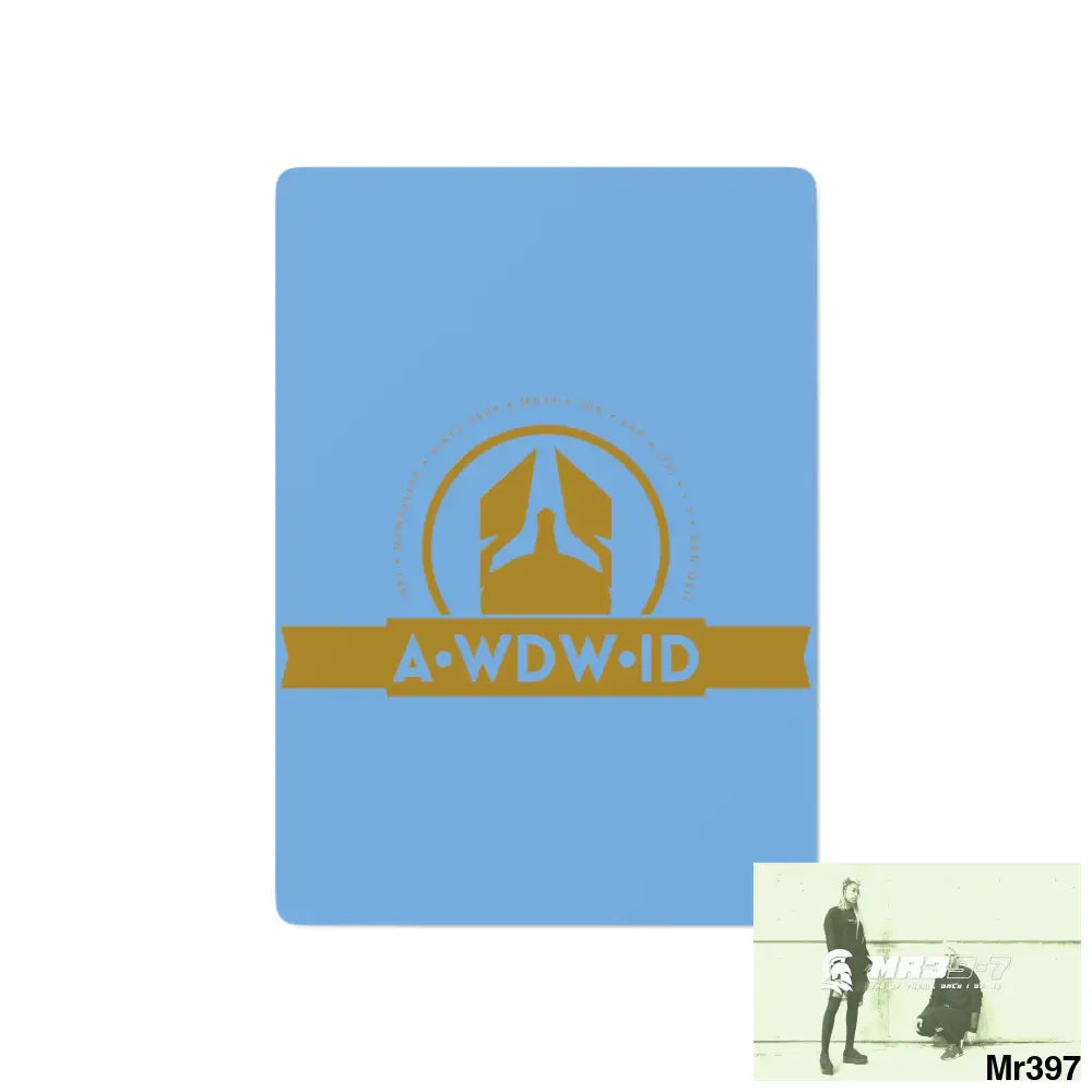 A1-Who Dares Wins ID RSF Custom Poker Cards 2.47’’ x 3.47’’ / White / Semi Glossy Paper products