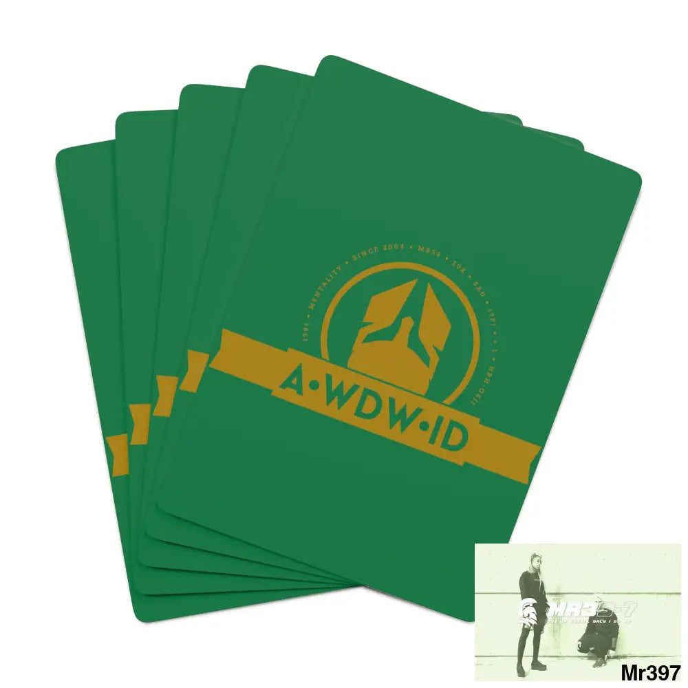 A1-Who Dares Wins ID RSF Custom Poker Cards 2.47’’ x 3.47’’ / White / Semi Glossy Paper products