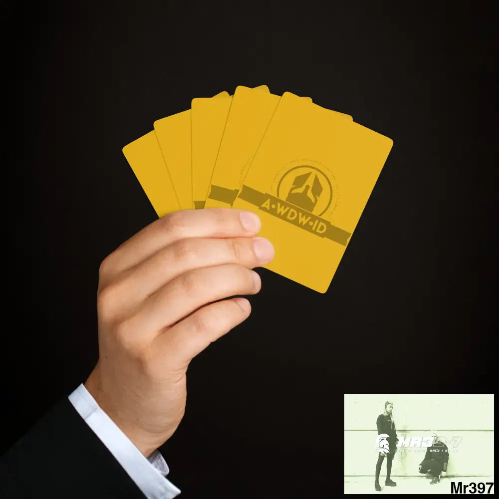 A1-Who Dares Wins ID RSF Custom Poker Cards 2.47’’ x 3.47’’ / White / Semi Glossy Paper products