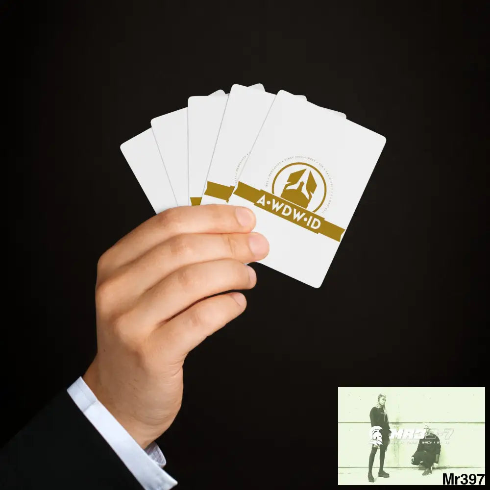 A1-Who Dares Wins ID RSF Custom Poker Cards 2.47’’ x 3.47’’ / White / Semi Glossy Paper products