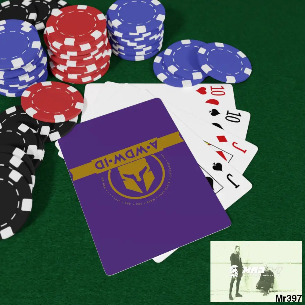 A1-Who Dares Wins ID RSF Custom Poker Cards 2.47’’ x 3.47’’ / White / Semi Glossy Paper products