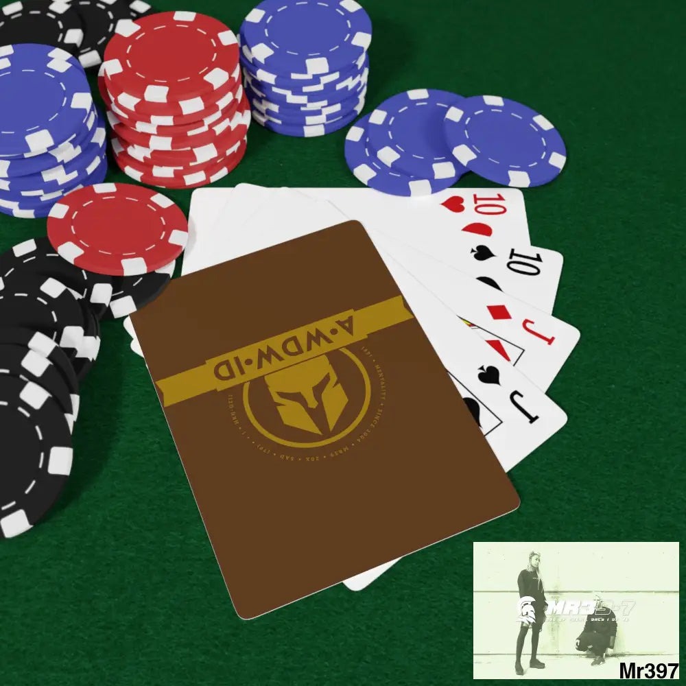 A1-Who Dares Wins ID RSF Custom Poker Cards 2.47’’ x 3.47’’ / White / Semi Glossy Paper products