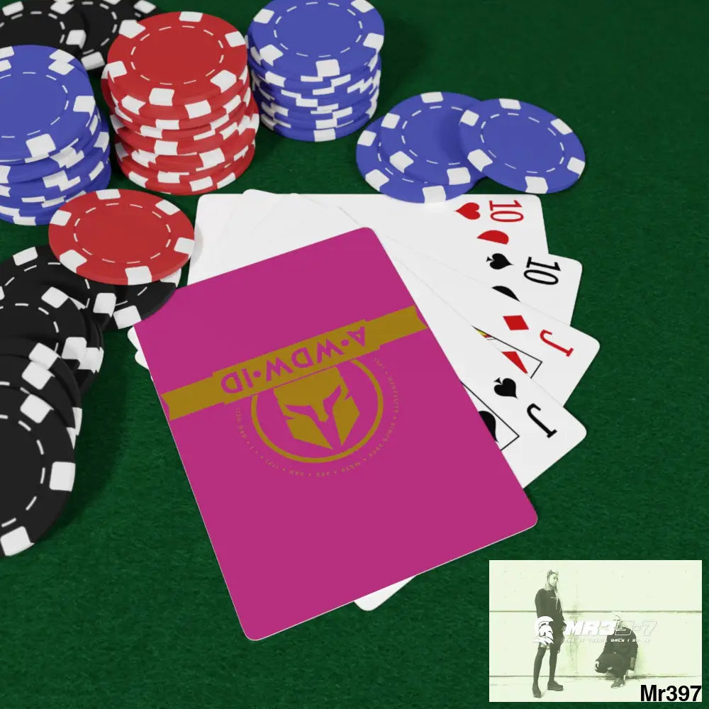 A1-Who Dares Wins ID RSF Custom Poker Cards 2.47’’ x 3.47’’ / White / Semi Glossy Paper products