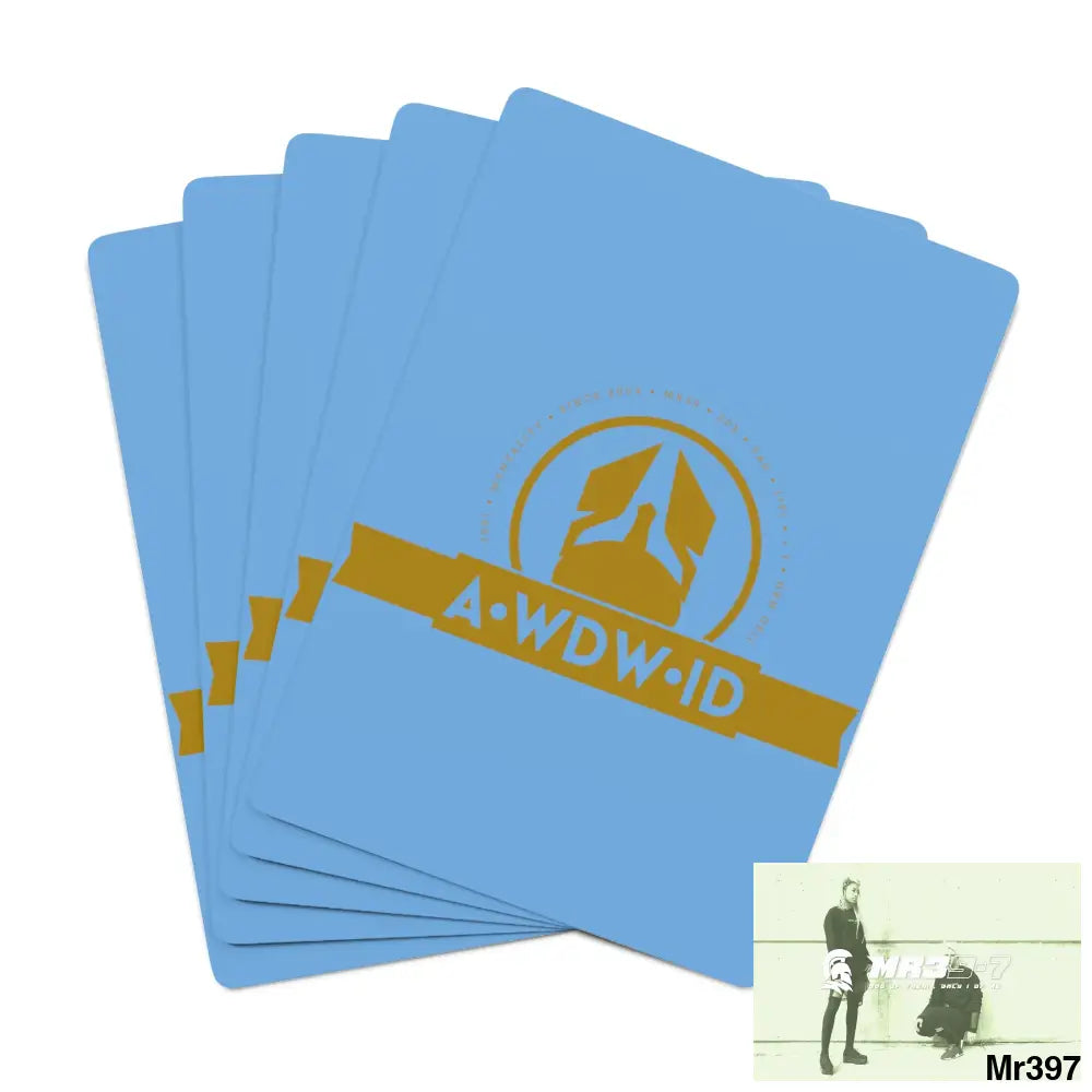 A1-Who Dares Wins ID RSF Custom Poker Cards 2.47’’ x 3.47’’ / White / Semi Glossy Paper products