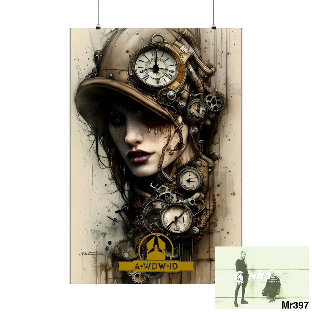A1 Who Dares Wins ID RSF Gothic Animal SuperResolution Graphic Matte Vertical Posters Poster