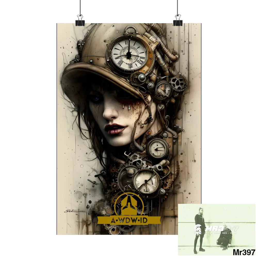 A1 Who Dares Wins ID RSF Gothic Animal SuperResolution Graphic Matte Vertical Posters Poster