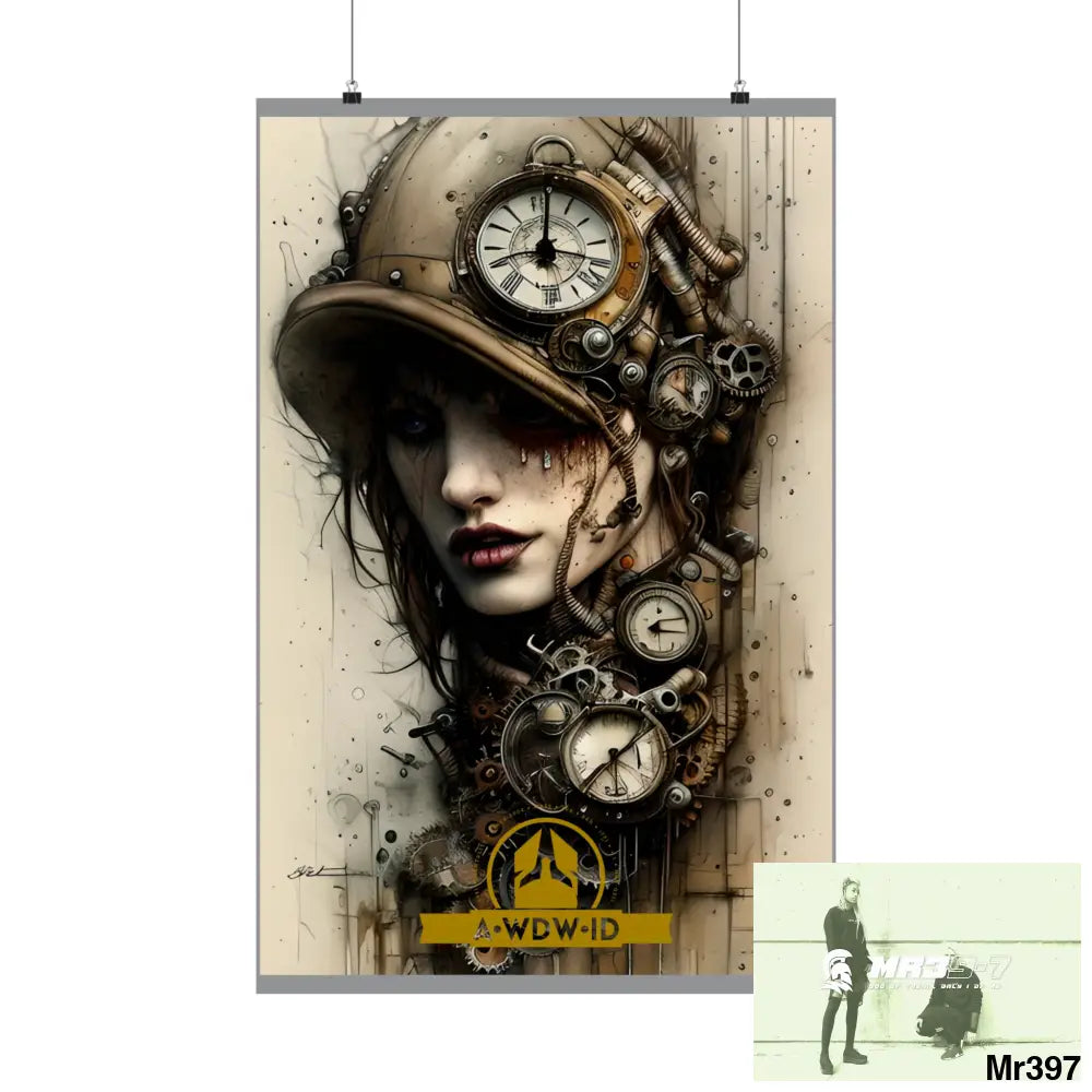 A1 Who Dares Wins ID RSF Gothic Animal SuperResolution Graphic Matte Vertical Posters Poster
