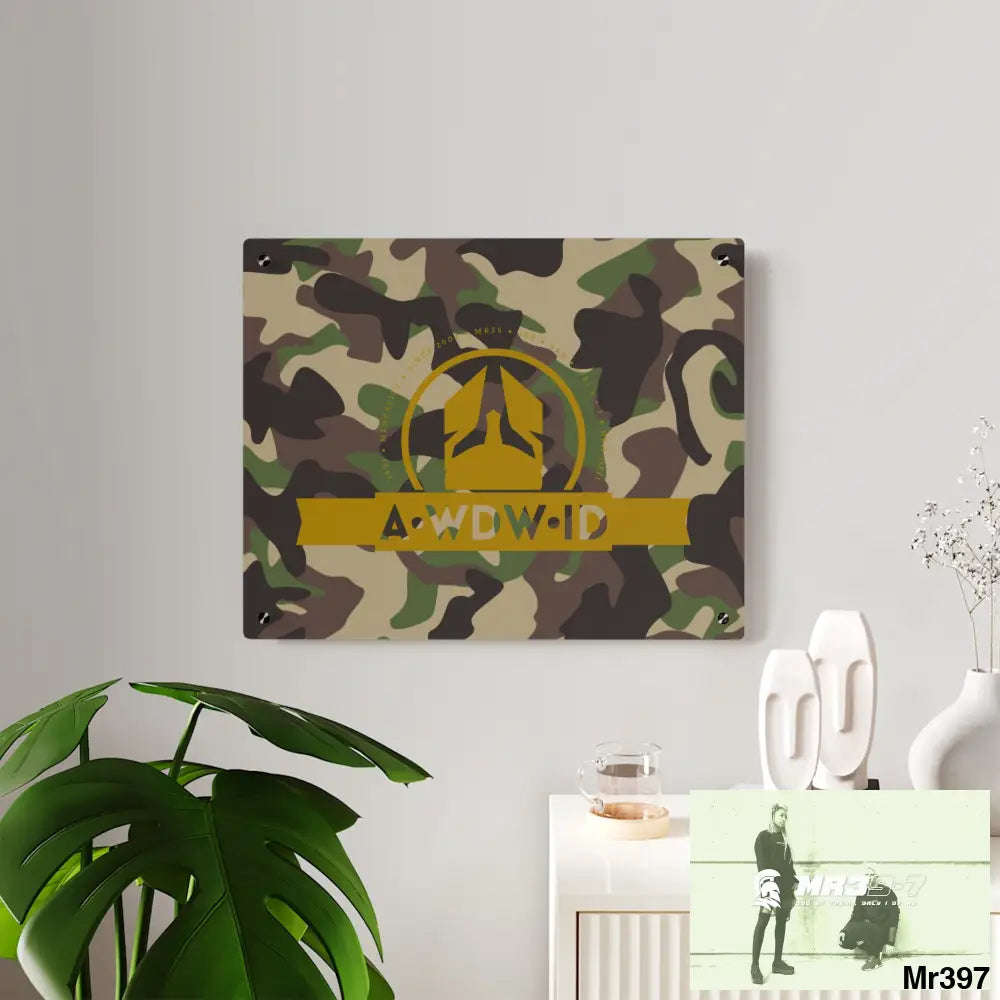 A1 Who Dares Wins (ID RSF)Military Mentality 1991 Style Acrylic Wall Art Panels Home Decor