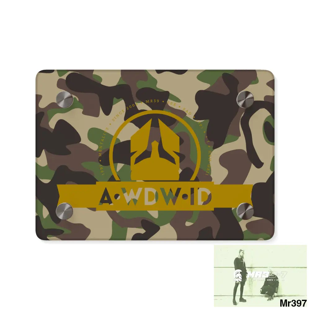 A1 Who Dares Wins (ID RSF)Military Mentality 1991 Style Acrylic Wall Art Panels 7’’ x 5’’ (Horizontal) / 0.25’’ Home