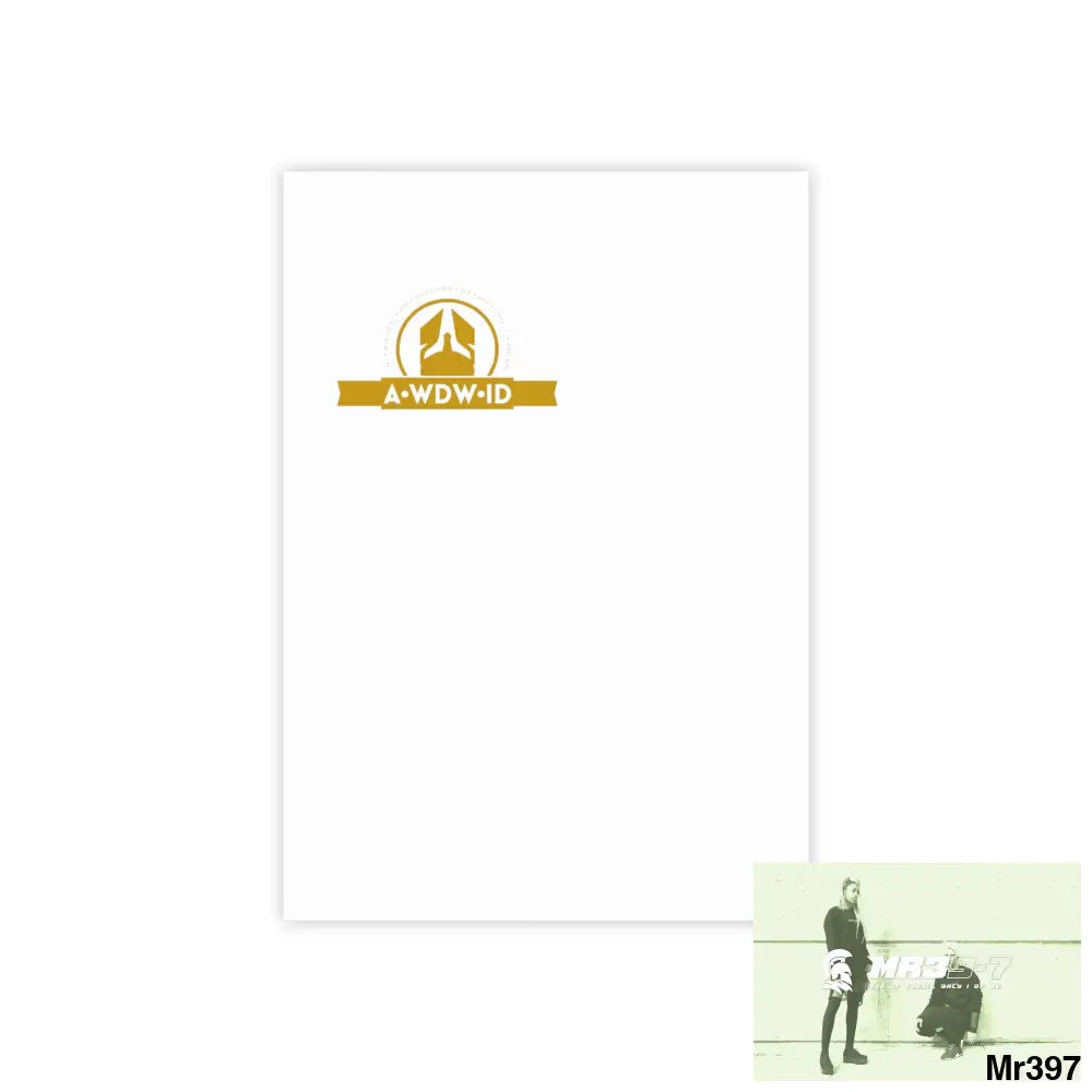 A1- Who Dares Wins ID RSF Post-it® Note Pads 4’’ x 6’’ / White Paper products