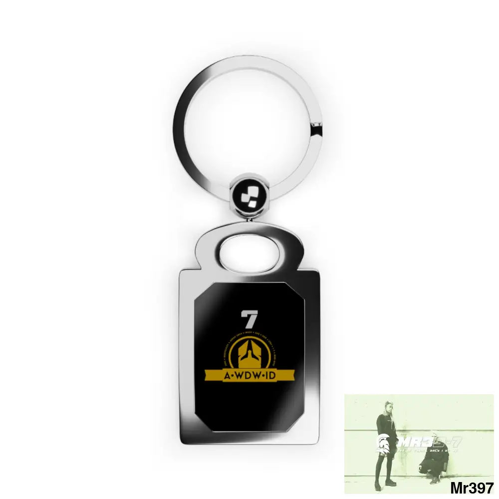 A1 Who Dares Wins ID RSF Rectangle Photo Keyring One size / Glossy / Silver Accessories