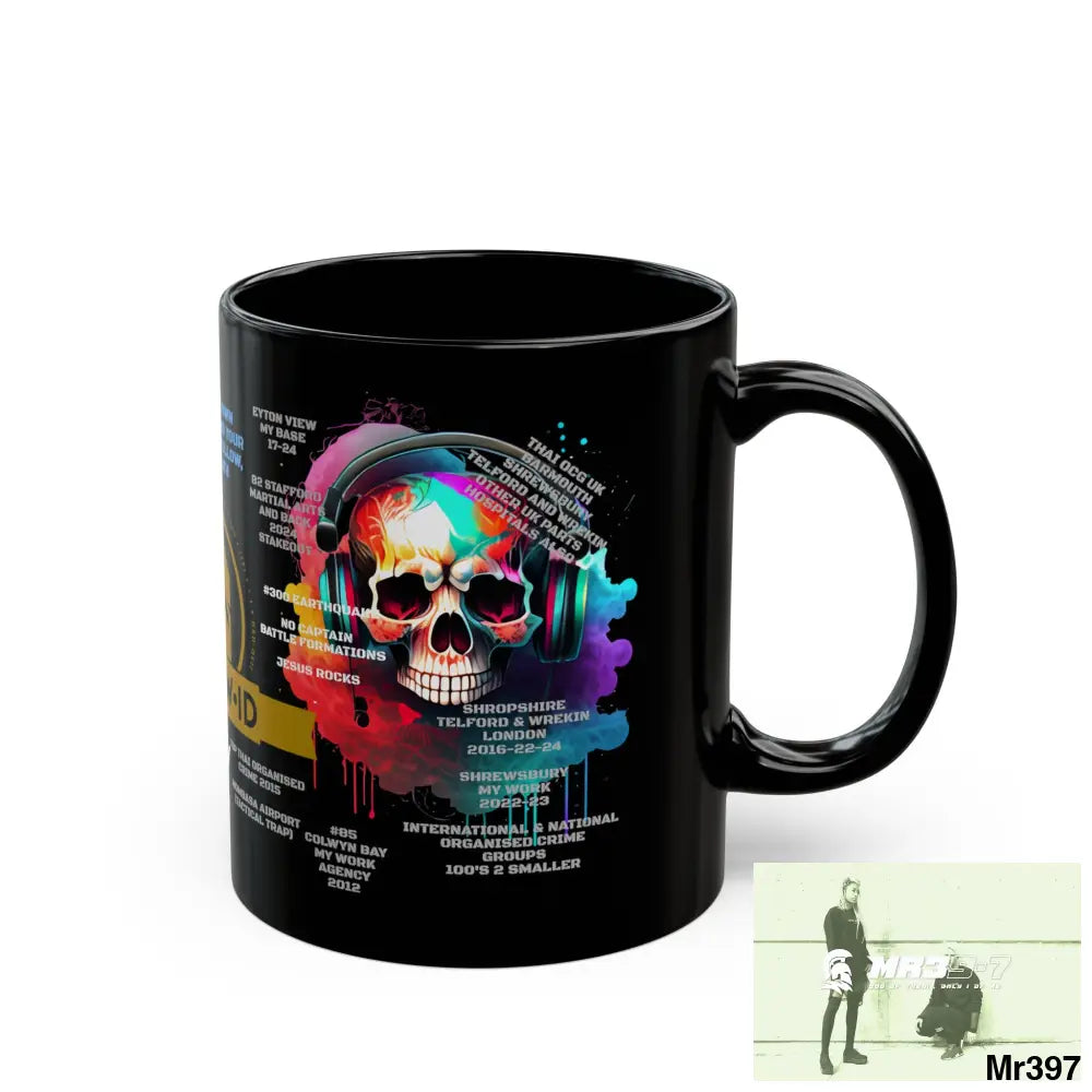 A1 Who Dares Wins (ID) RSF Tactical 11oz Black Mug GB / Thailand/ Bermo /UK/KenyaThai Link up MH Assassination X-City