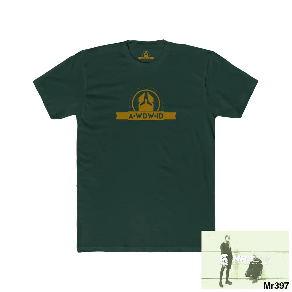 A1 Who Dares Wins ID Russia Choose Life Men’s Cotton Crew Tee Solid Forest Green / S T-Shirt