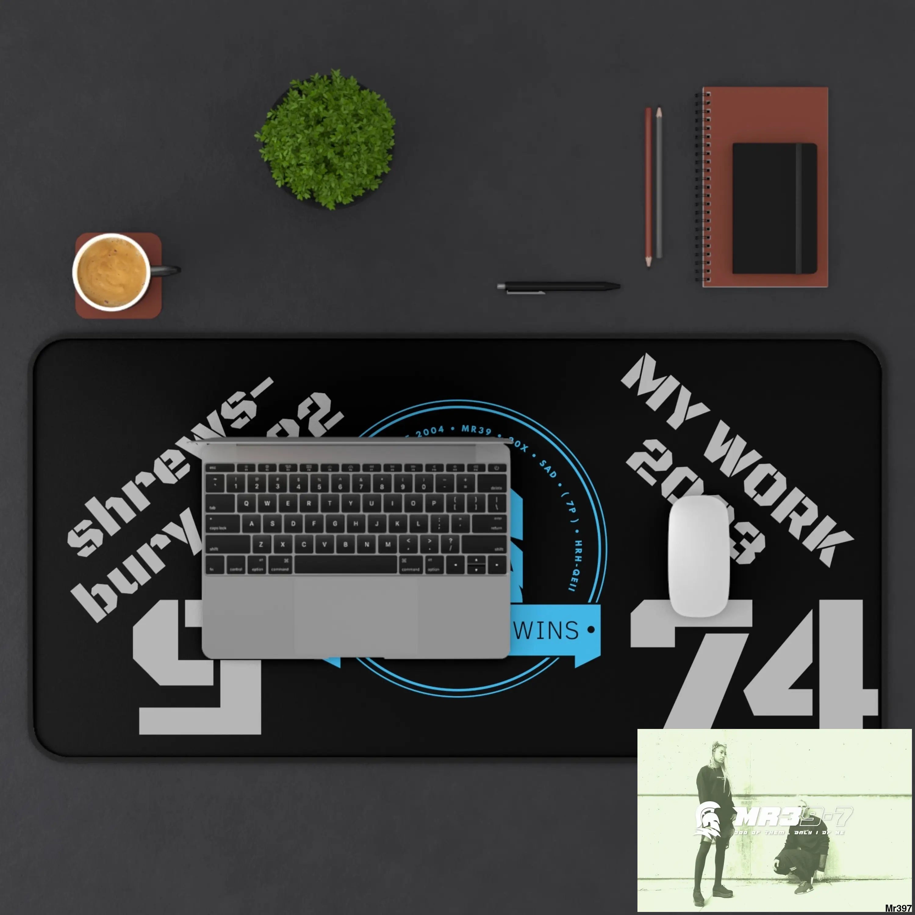 A1-Who Dares Wins ID Shrewsbury My Work 2022-23 Desk Mat Home Decor