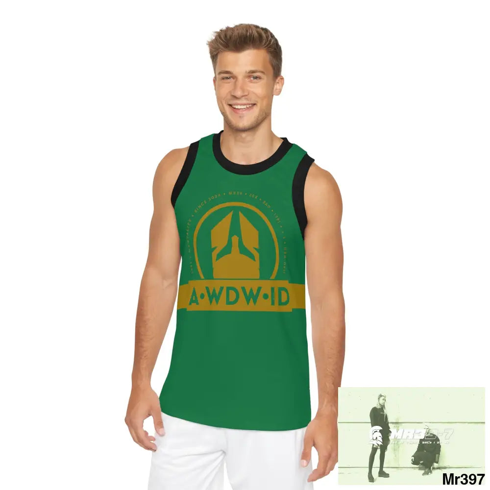 A1- Who Dares Wins (ID) Unisex Basketball Jersey (AOP) XS / Black rib All Over Prints