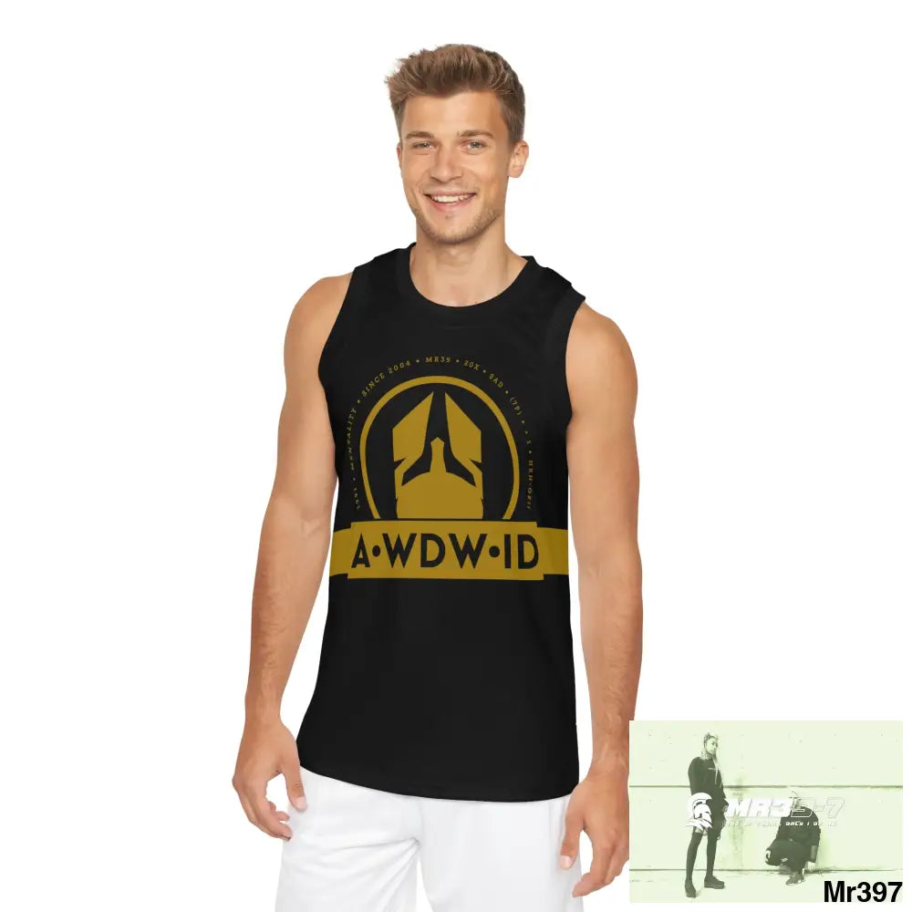 A1- Who Dares Wins (ID) Unisex Basketball Jersey (AOP) XS / Black rib All Over Prints