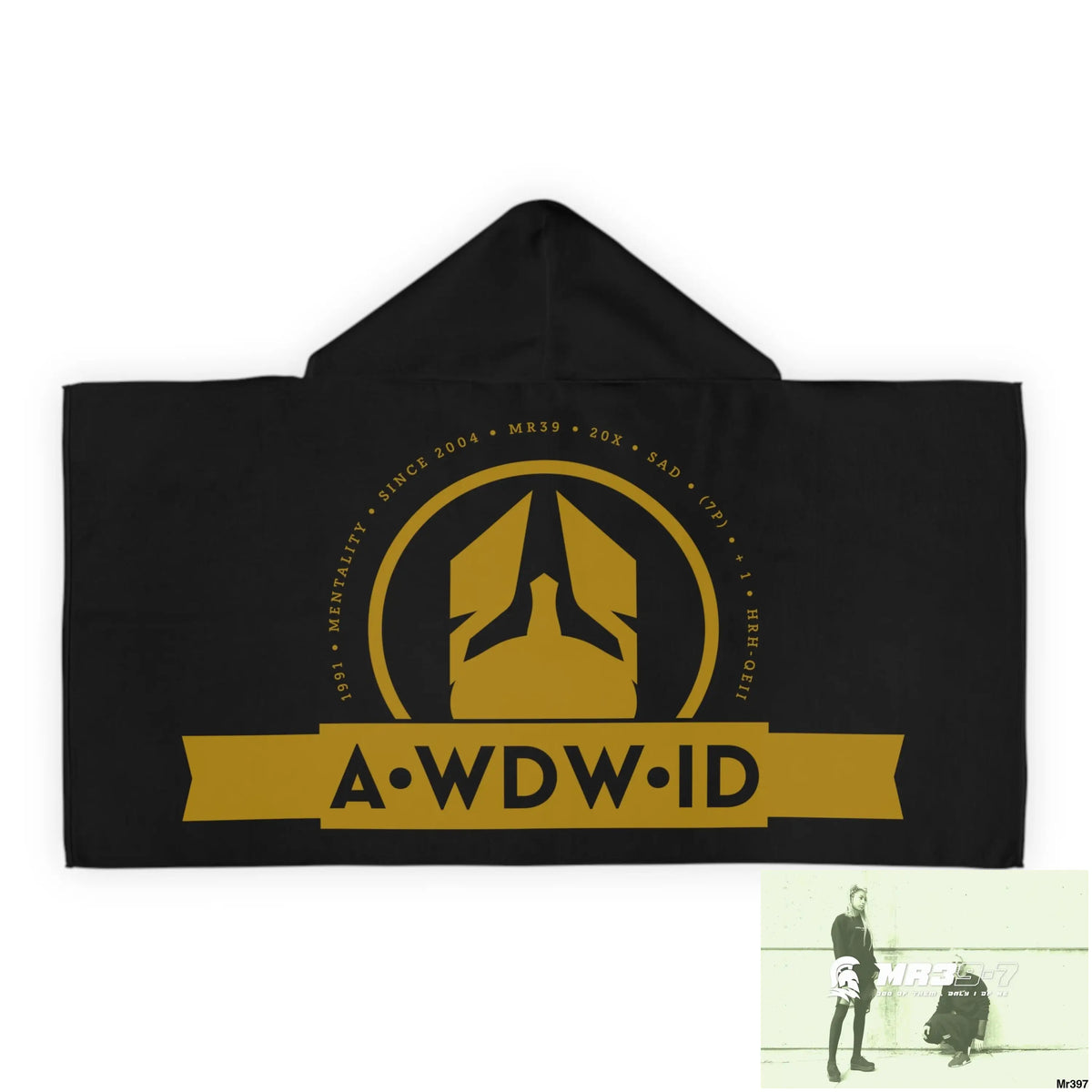 A1 Who Dares Wins ID Youth Hooded Towel 24’’ × 48’’ All Over Prints