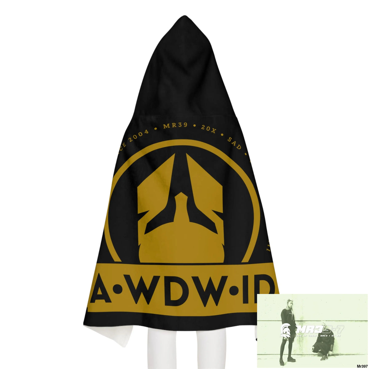 A1 Who Dares Wins ID Youth Hooded Towel 24’’ × 48’’ All Over Prints