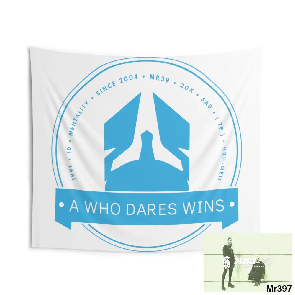 A1 Who Dares Wins Indoor Wall Tapestries 104’’ × 88’’ Home Decor